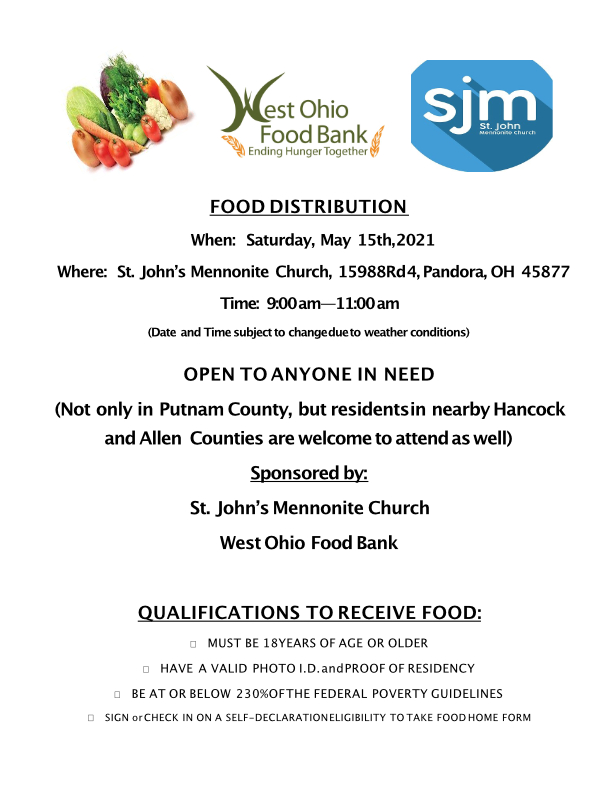 west ohio food bank sign up