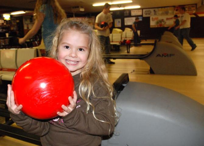 2-2-10 Libby Frazier, age 5, bowls a 19 game average