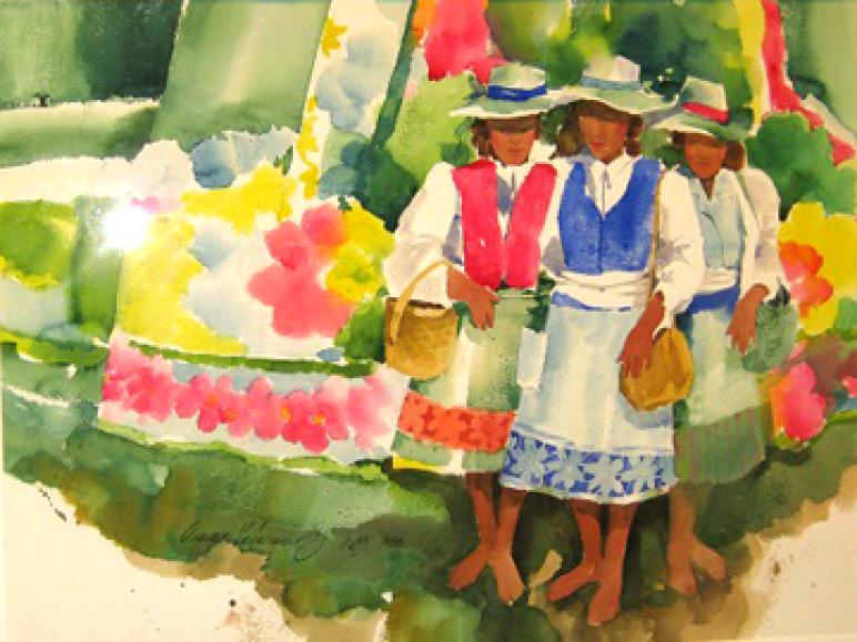 Three peasant girls