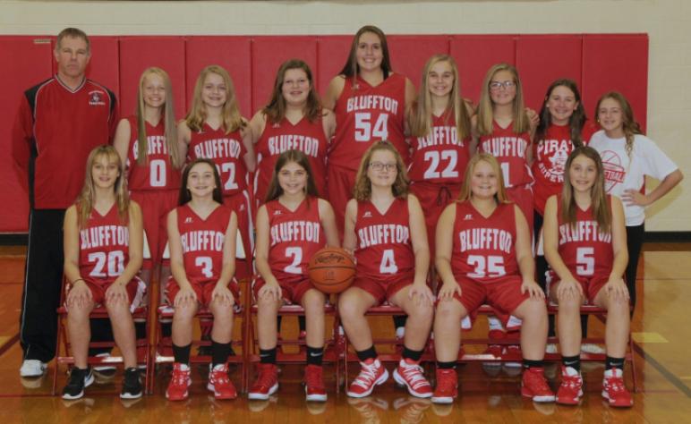 7th grade girls's team – Row 1 (left to right): Zoe Sprague, Faith Combs, Karlee Geesaman, Chayse Rodabaugh, Avery Smith, Avery Talavinia • Row 2 (left to right): Coach Mardy Herr, Jordan Schweingruber, Emma Green, Adalie Hanefeld, Ayla Grandey, Gracie Yarnell, Genevieve Gatchel, Sarah Knauss, Kara Snyder.