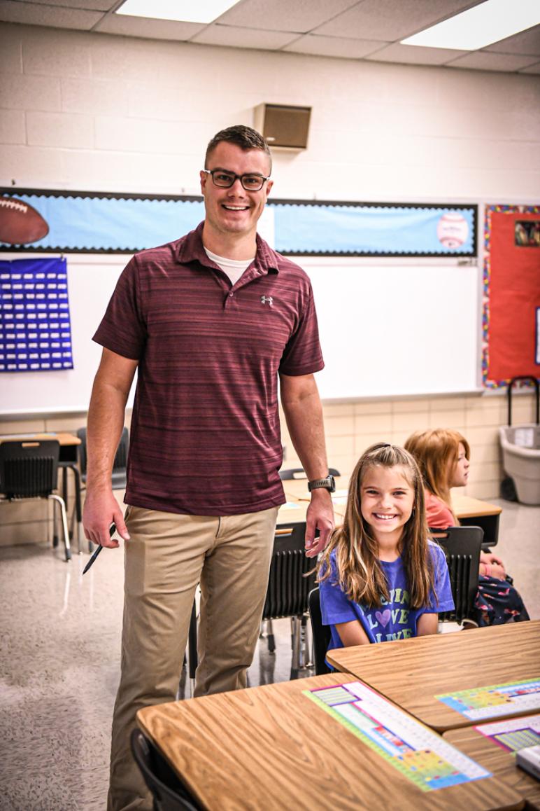 Third grade: Mr. Garmon and Ellie Siferd / PHOTO Jamie Nygaard