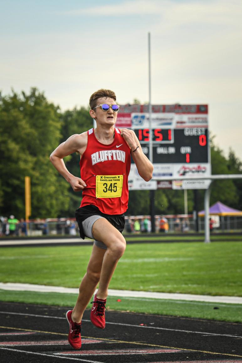 Erik Nygaard, placed 3rd out of 121 CG Invite runners / PHOTO by Jamie Nygaard