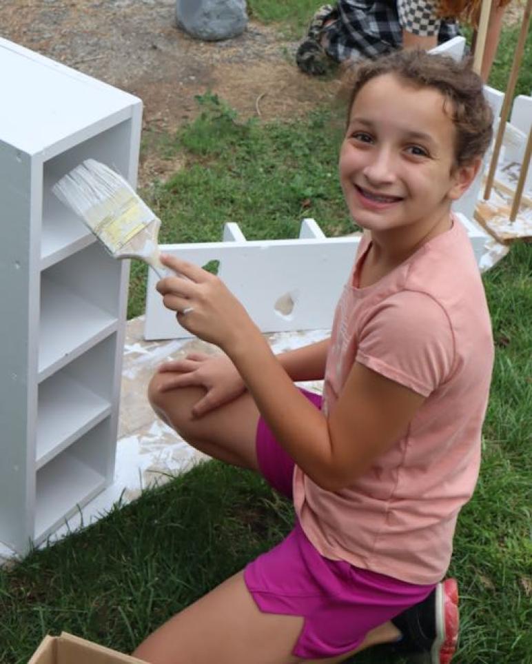 Painting purple martin houses