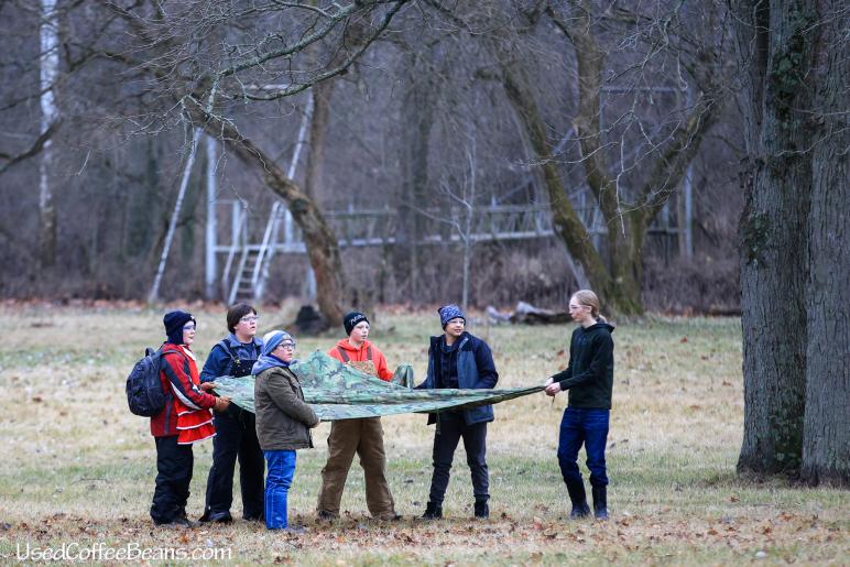 Sour Patch Kids Patrol team building blanket / PHOTO by Marvin Foster