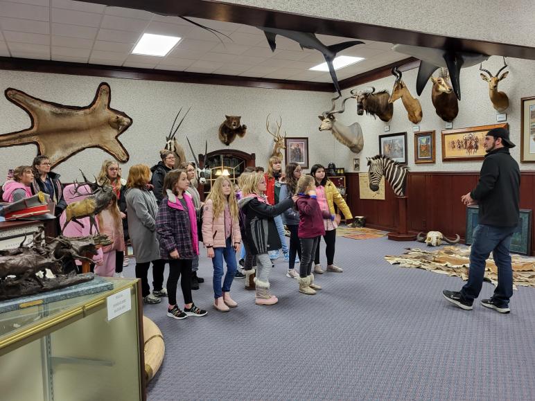 Junior, Cadette and Senior scouts from Bluffton