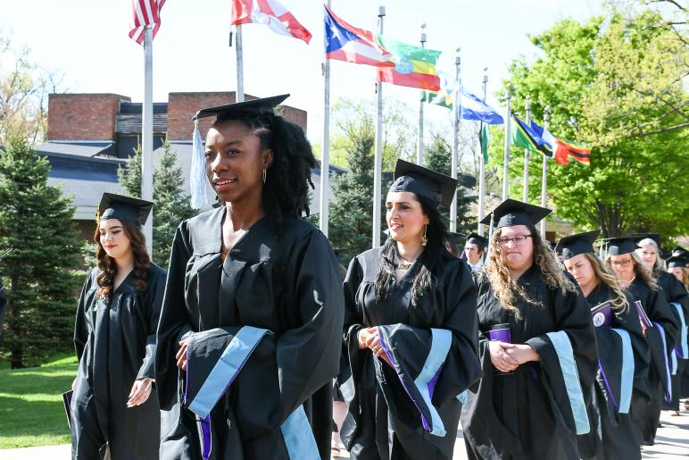 2023 Bluffton University graduates on May 6