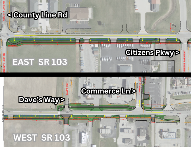 SR 103 pathway locations