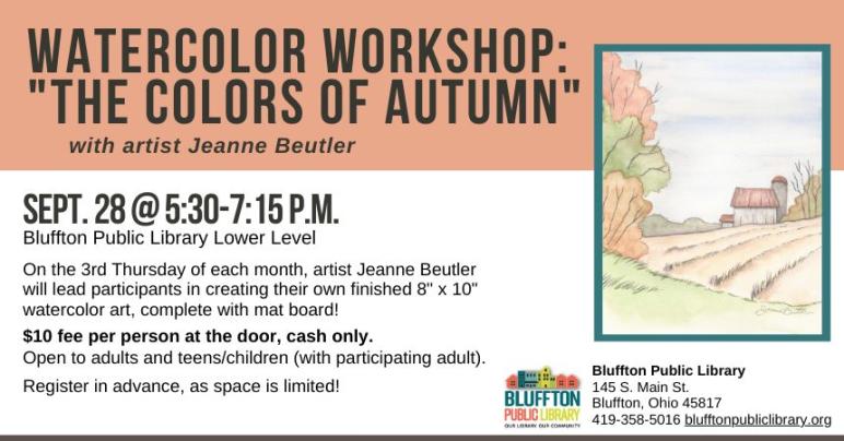 Bluffton Public Library, 145 S. Main