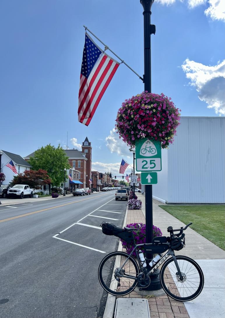 Bluffton on US Bike Route 25