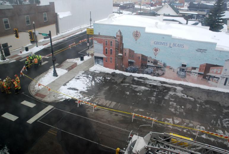 1-18-20 Roof problems on Groves building