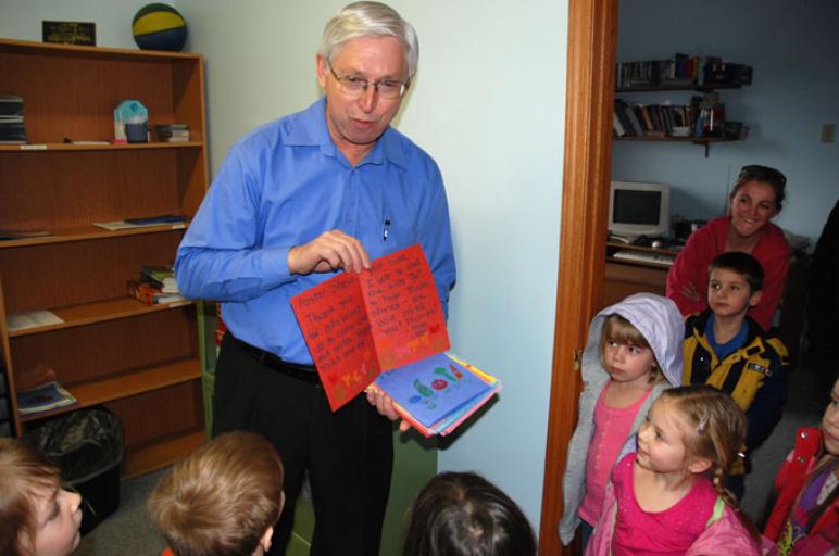 Suprise cards for Pastor Renfrow