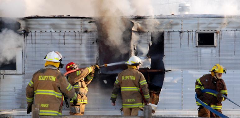 Trailer fire