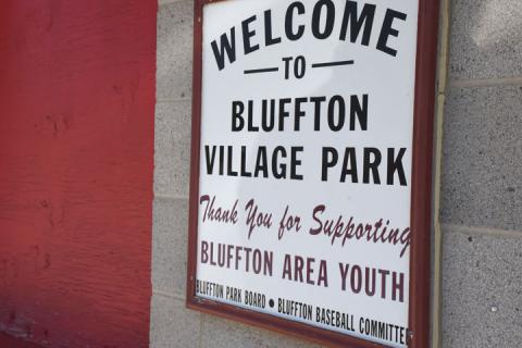Village park sign