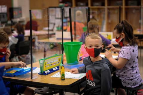 First grader Jase Gleason in in Miss Unterbrink's class