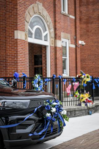 Decorated cruiser at Bluffton Town Hall, 154 N. Main St. PHOTO Jamie Nygaard