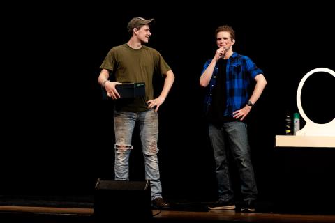 L-R Riley Greer and Cole Bowers