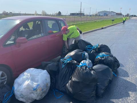 Trash removed from State Route 103 on April 23 / PHOTO Jamie Nygaard