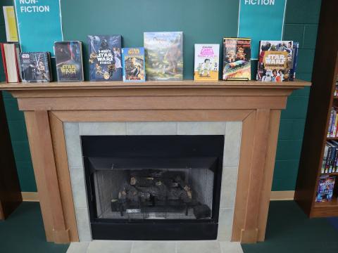 Star Wars books display