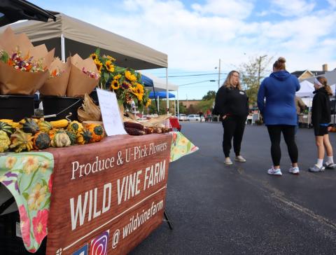 You might meet a friend or neighbor at the market