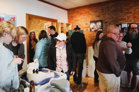 April 28 opening reception