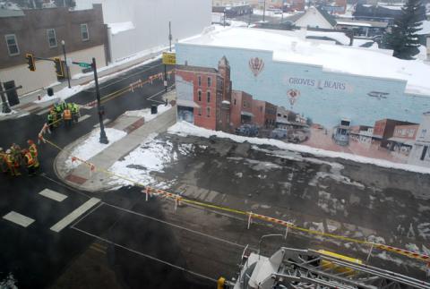 1-18-20 Roof problems on Groves building