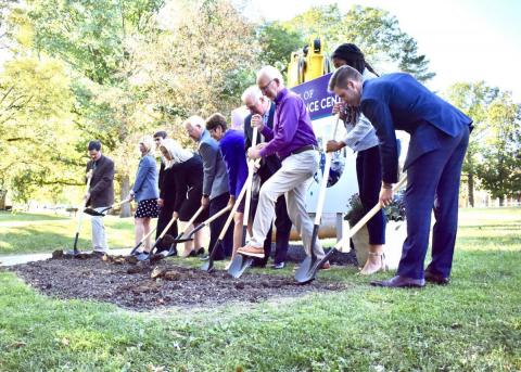 Austin E. Knowlton Science Center groundbreaking