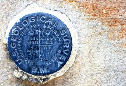 U.S. Geological Marker in Bluffton