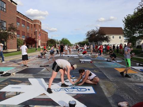 BHS class of 2022 street painting