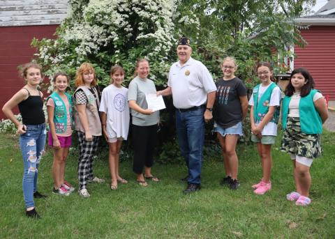 Bluffton American Legion Post 382 and Girl Scout troop 21165