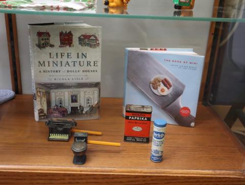 Bluffton Public Library display case, January 2023
