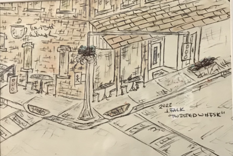 2022 sketch of the Twisted Whisk exterior