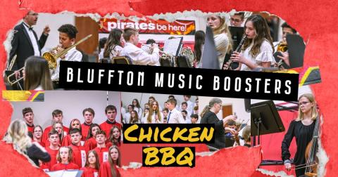 Bluffton Schools invitation to 2023 Chicken BBQ fundraiser