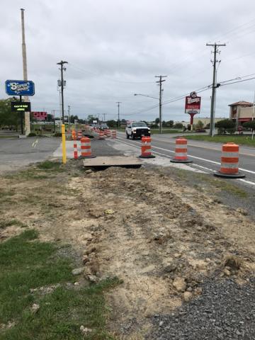 Pathway prep on east side of SR 103