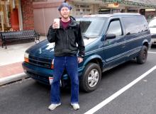 Ben standing in front of the '94 Dodge