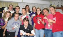 Members of the Bluffton University volleyball team