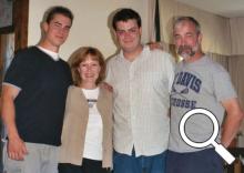 Julia with husband, Tom, and their two sons, Jeff and Greg