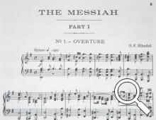 Opening chords of Handel's Messiah