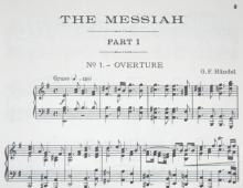 Opening chords of Handel's Messiah