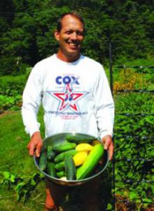 James Pannabecker on his farm in Virginia