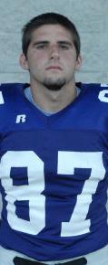 Aaron Wladischkin, in his Bluffton football jersey