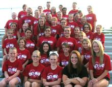 P-G cheerleaders