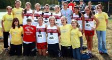 BHS girls cross country team at Tiffin