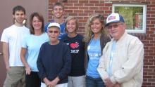 A group of volunteer chauffeurs