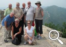 Bluffton University delegation on the Great Wall