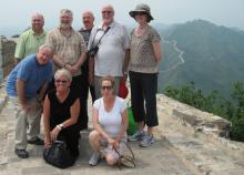 Bluffton University delegation on the Great Wall