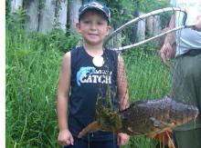 Nick Prater and his catch