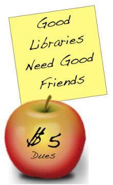 Friends of the Library membership form