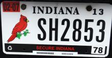 Berne, indiana license plate