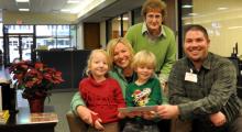 Barry Schneck hands over Richland Manor's donation