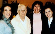 From left: Kylene Maroon, Dorothy Herrman, Kathleen Herrmann, Kedryn Marquart